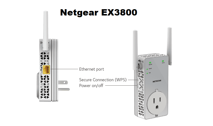 NETGEAR Répéteur WiFi EX3800 AC750, WiFi Booster, Prise de Courant  Intégrée, Compatible toutes Box